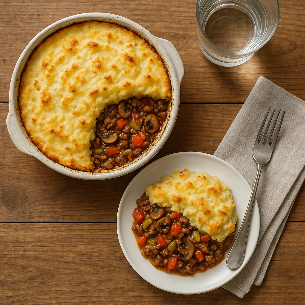 Cottage Pie with Cauliflower Mash