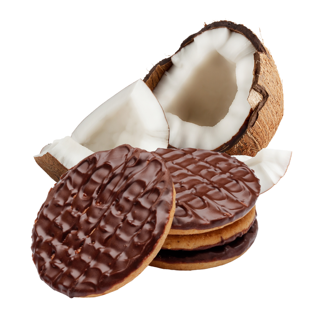 High Protein Chocolate Topped Biscuits - Coconut Flavour
