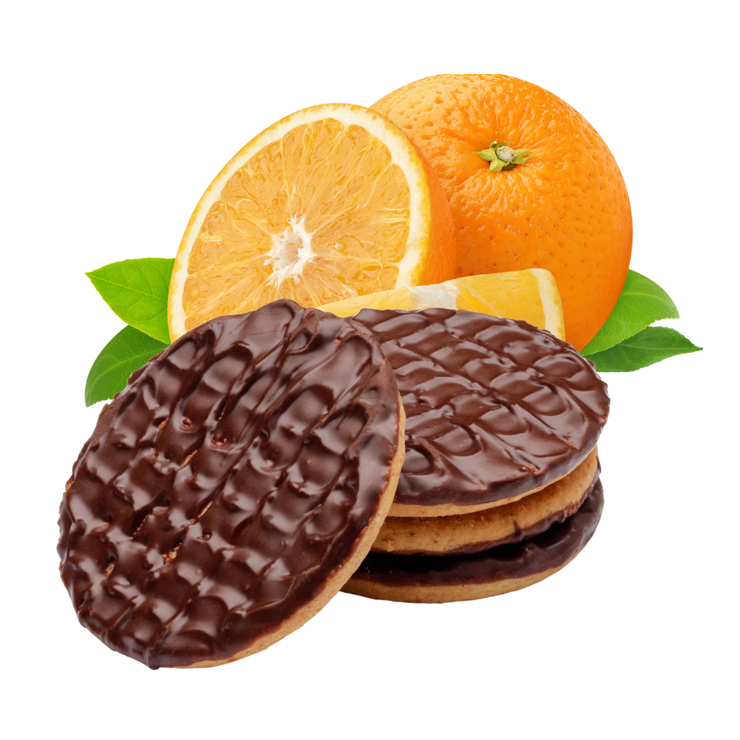 High Protein Chocolate Topped Biscuits - Orange Flavour
