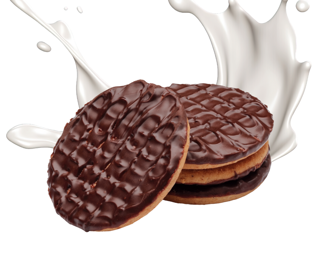 High Protein Milk Chocolate Topped Biscuits