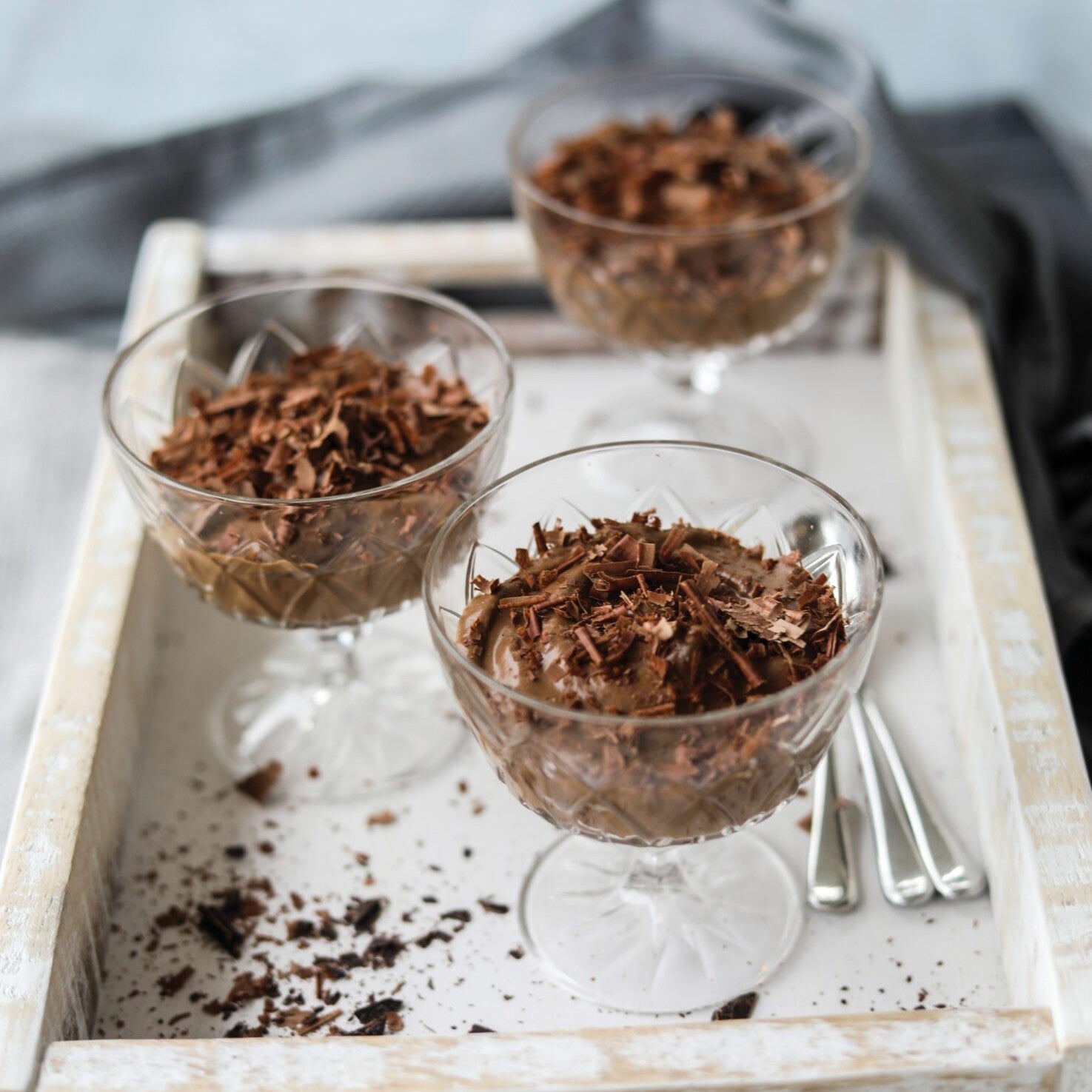 Chilled Chocolate and Avocado Mousse