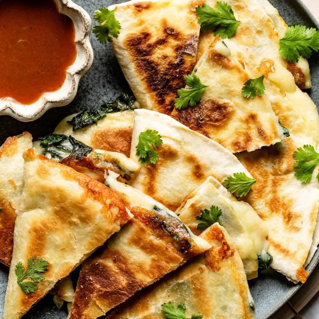 Spinach & Feta Quesadilla