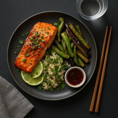 Salmon with an Asian twist 