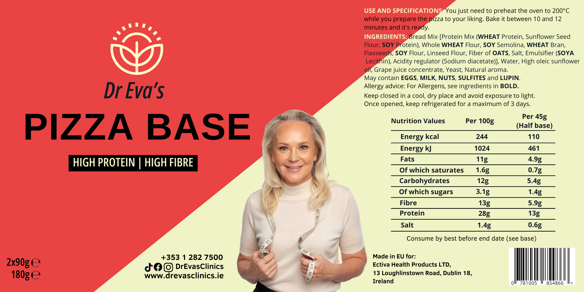 Dr Eva's Pizza Base