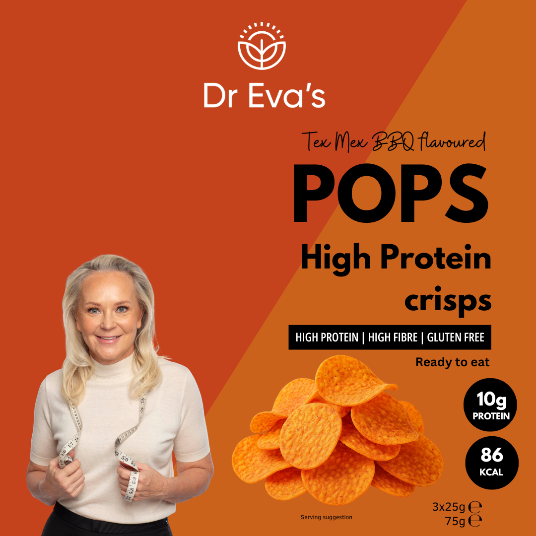 Pops High Protein Crisps - Tex Mex BBQ flavoured 3 Pack